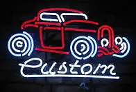 Custom Red Car Logo LED Neon Sign