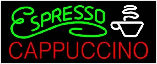 Espresso Cappuccino Logo LED Neon Sign