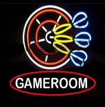 Gameroom Dart Logo LED Neon Sign