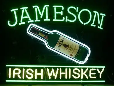 Jameson Irish Whiskey Logo LED Neon Sign