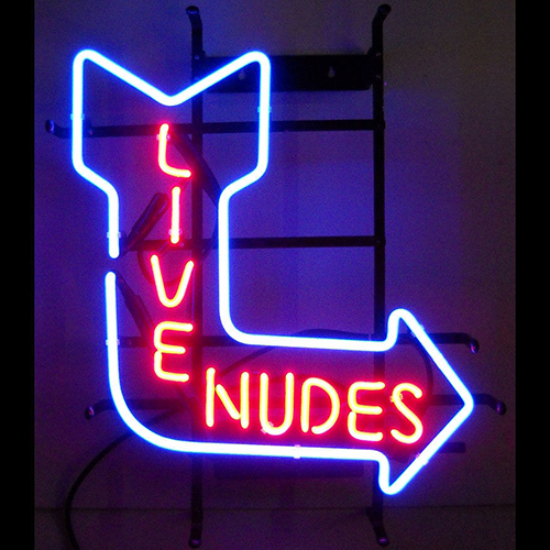 Live Nudes Logo LED Neon Sign