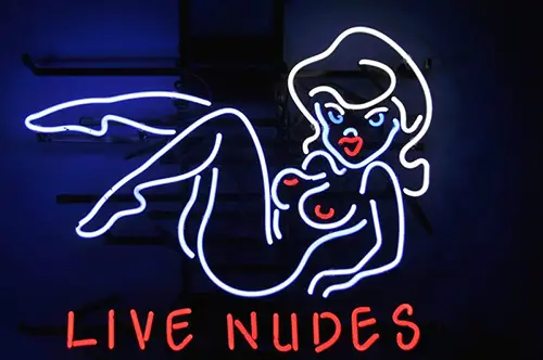 Live Nudes Sexy Naked Girl Adult Logo LED Neon Sign