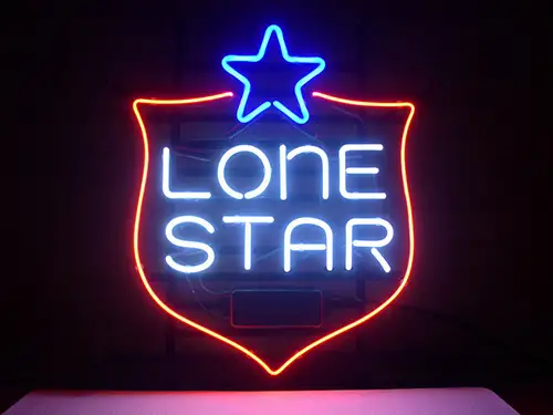 Lone Star Logo LED Neon Sign