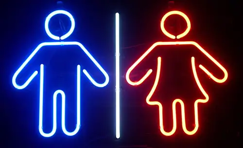 Male Female Restroom LED Neon Sign