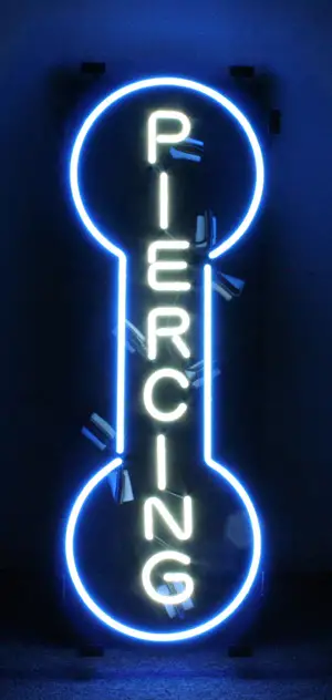 Piercing Logo LED Neon Sign