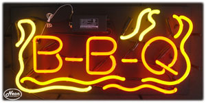 Red Bbq LED Neon Sign