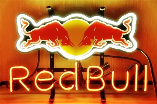 Redbull Energy Drink Logo LED Neon Sign