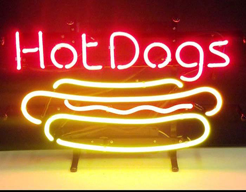 Red Hotdog LED Neon Sign