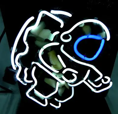 Spaceman Beer Bar Logo LED Neon Sign
