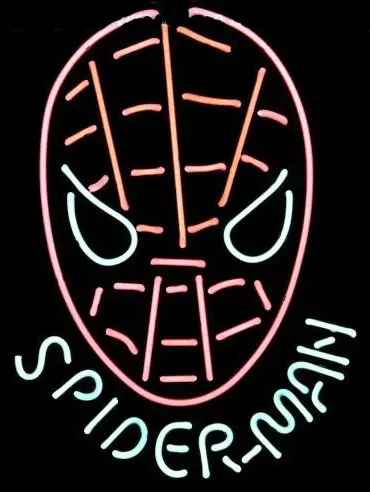 Spiderman Super Man Logo LED Neon Sign