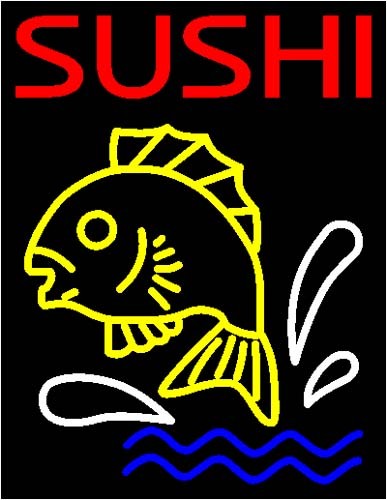 Sushi With Fish LED Neon Sign