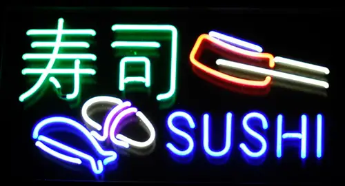 Sushi With Logo LED Neon Sign