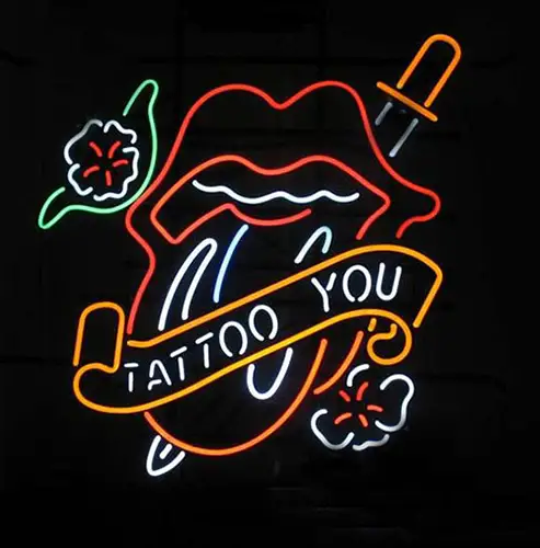 Tattoo You Logo LED Neon Sign