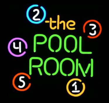 The Pool Room Logo LED Neon Sign