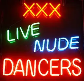 Xxx Live Nude Dancers LED Neon Sign