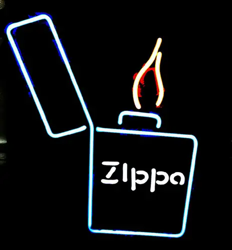 Zippo Lighter Beer Logo LED Neon Sign