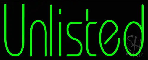 Green Unlisted LED Neon Sign