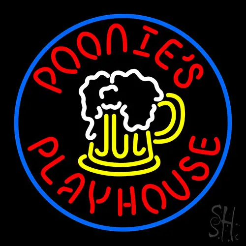 Poonies Playhouse LED Neon Sign