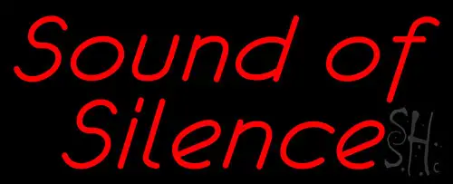 Sound Of Silence LED Neon Sign