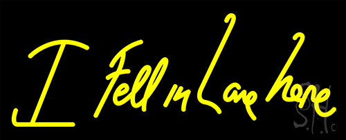 I Fell In Love Here LED Neon Sign