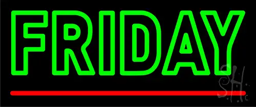 Friday LED Neon Sign
