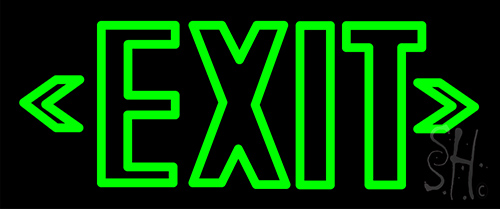 Green Exit LED Neon Sign