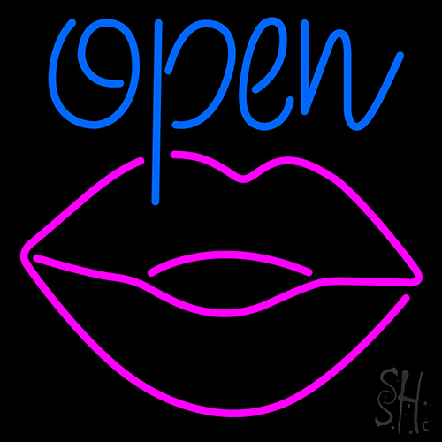 Open Lip LED Neon Sign
