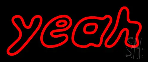 Red Yeah LED Neon Sign
