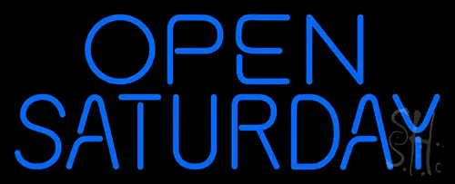 Open Saturday LED Neon Sign