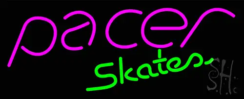 Pacer Skates Logo LED Neon Sign