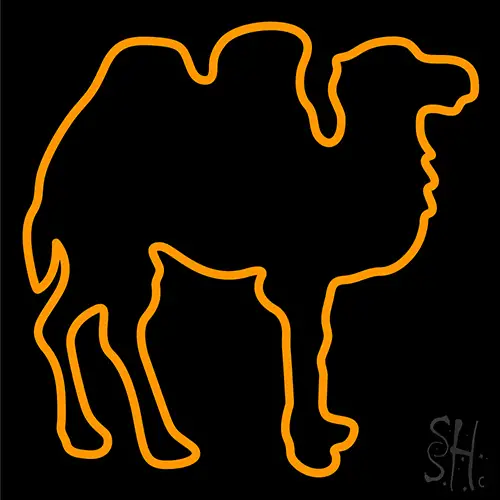 Bactria Camel LED Neon Sign