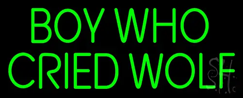 Boy Who Cried Wolf LED Neon Sign