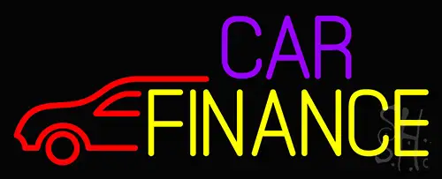 Car Finance With Car LED Neon Sign