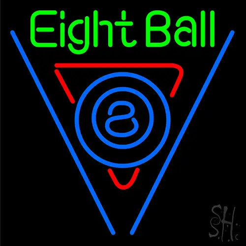 Eight Ball LED Neon Sign