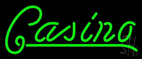 Green Color Casino LED Neon Sign