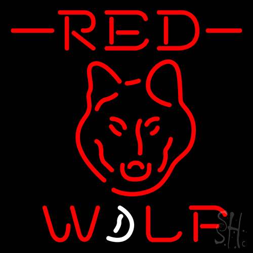 Red Dog Logo LED Neon Sign