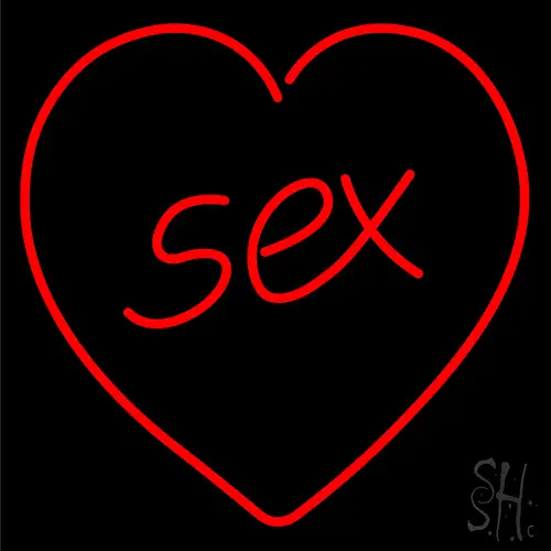Sex With Heart LED Neon Sign