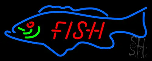 Big Fish LED Neon Sign