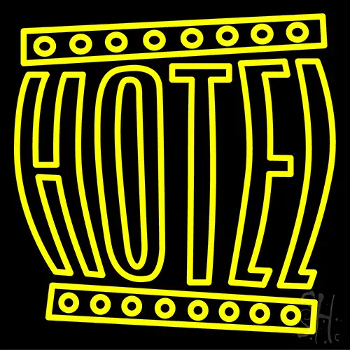 Double Storke Hotel LED Neon Sign