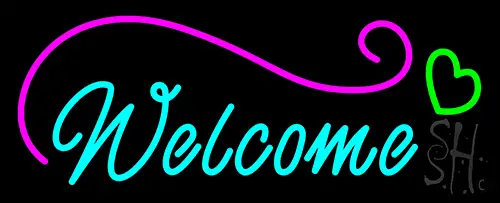 Welcome Love LED Neon Sign