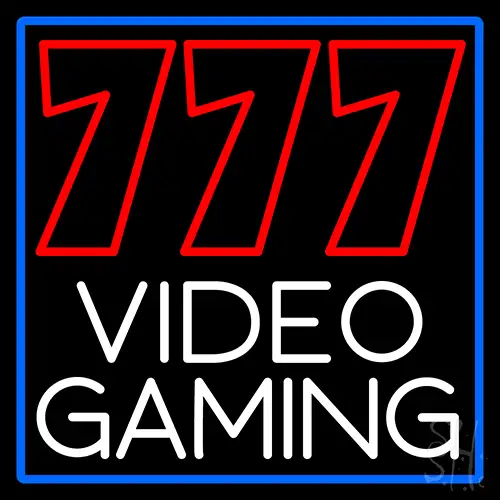 777 Video Gaming LED Neon Sign