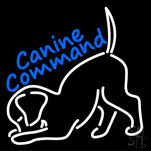 Canine Command LED Neon Sign