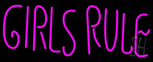 Girls Rule LED Neon Sign