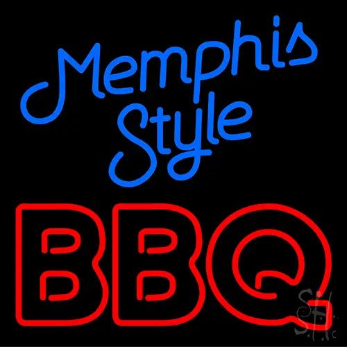 Memphis Style Bbq LED Neon Sign