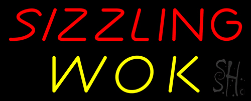 Sizzling Wok LED Neon Sign