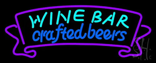 Wine Bar Crafted Beer LED Neon Sign
