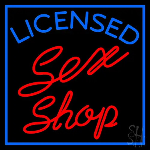 Licensed Sex Shop LED Neon Sign