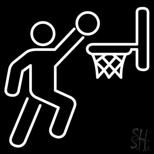Ball Basket Basketball LED Neon Sign