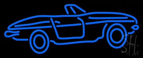 Blue Sport Car LED Neon Sign