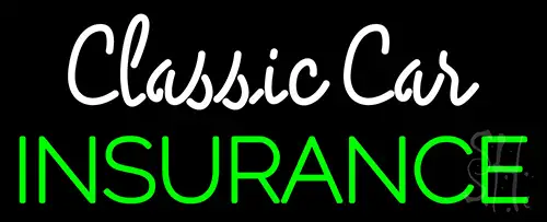 Classic Car Insurance LED Neon Sign